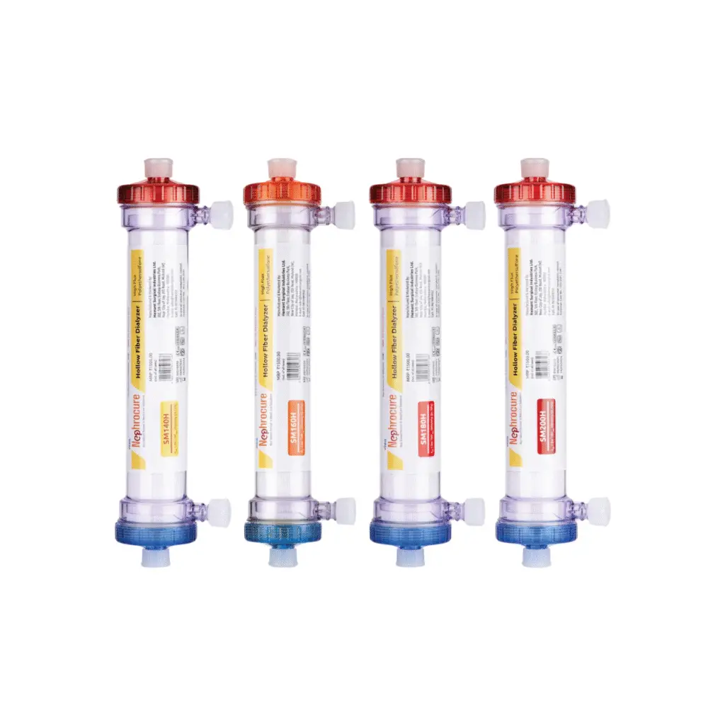 High Flux Dialyzer (1.4, 1.6,1.8,2.0 sqm)
